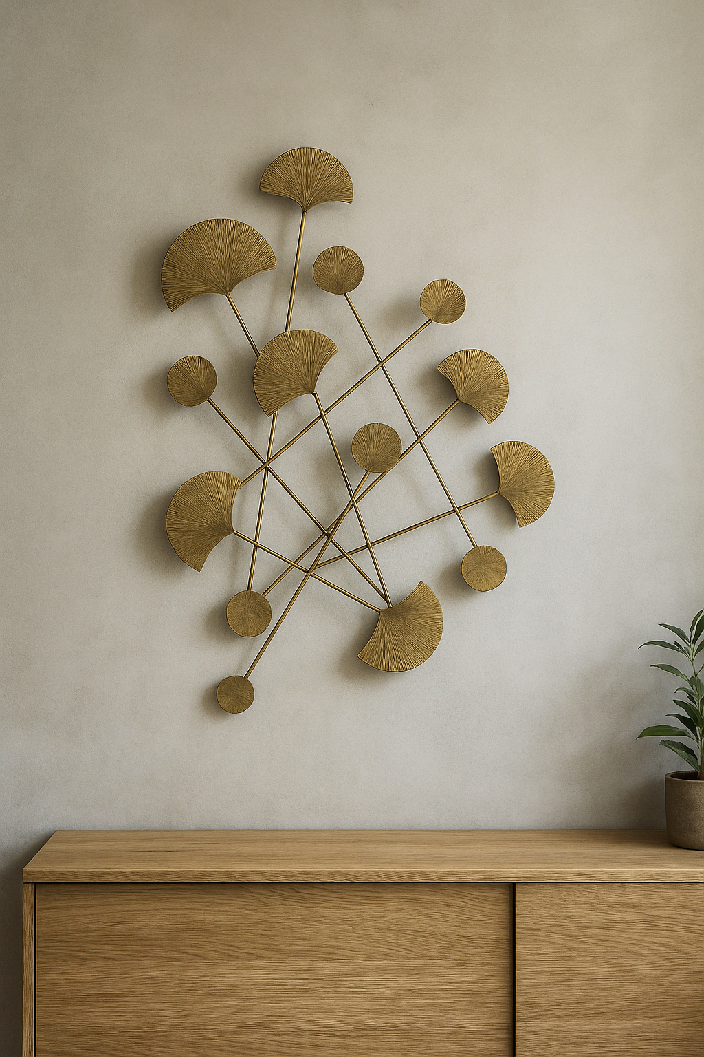 Scorpion Net , Brass Metal Wall Art