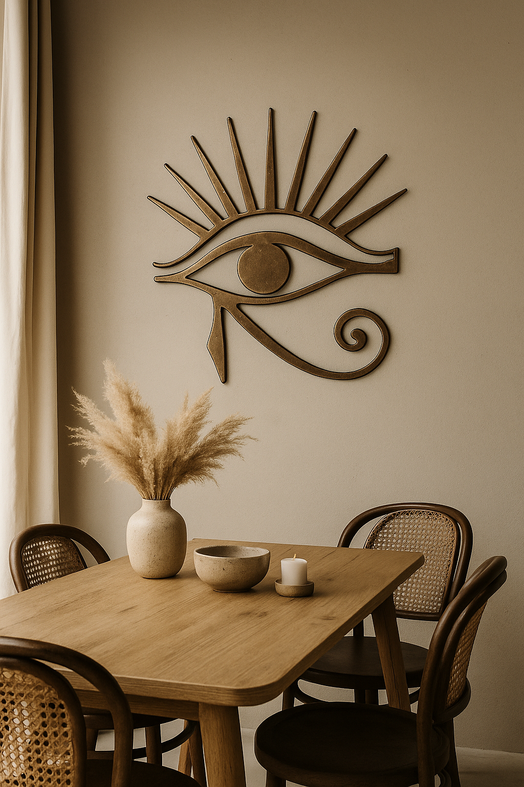 Eye Of Horus , Brass Metal wall Art