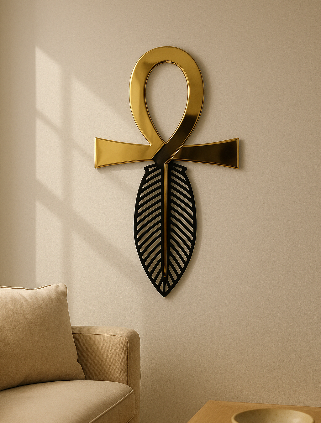 Ankh Of Life , Brass Metal Art