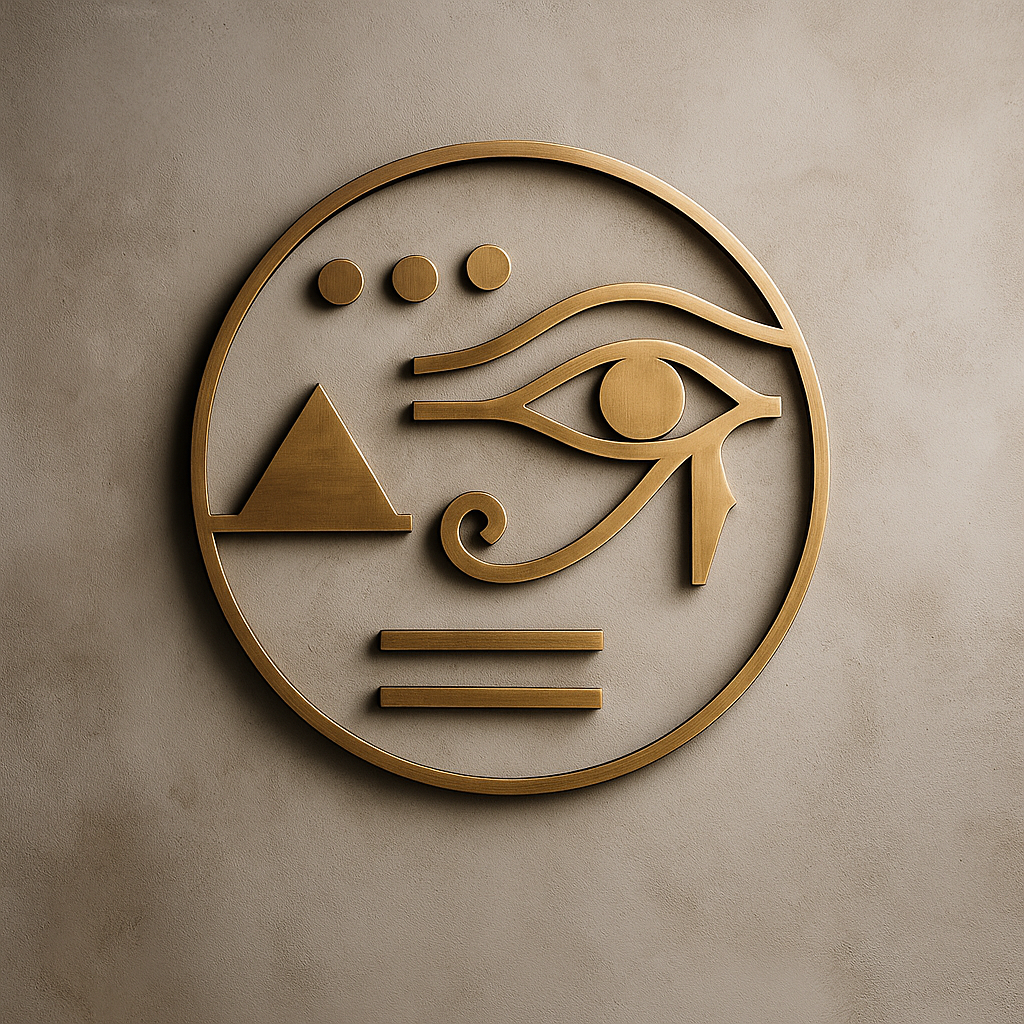 Egypt Eye , Brass Metal wall Art