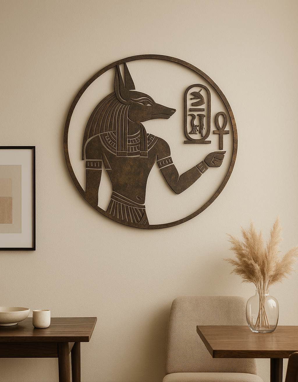 Pharoah's Rule , Brass Metal Wall Art